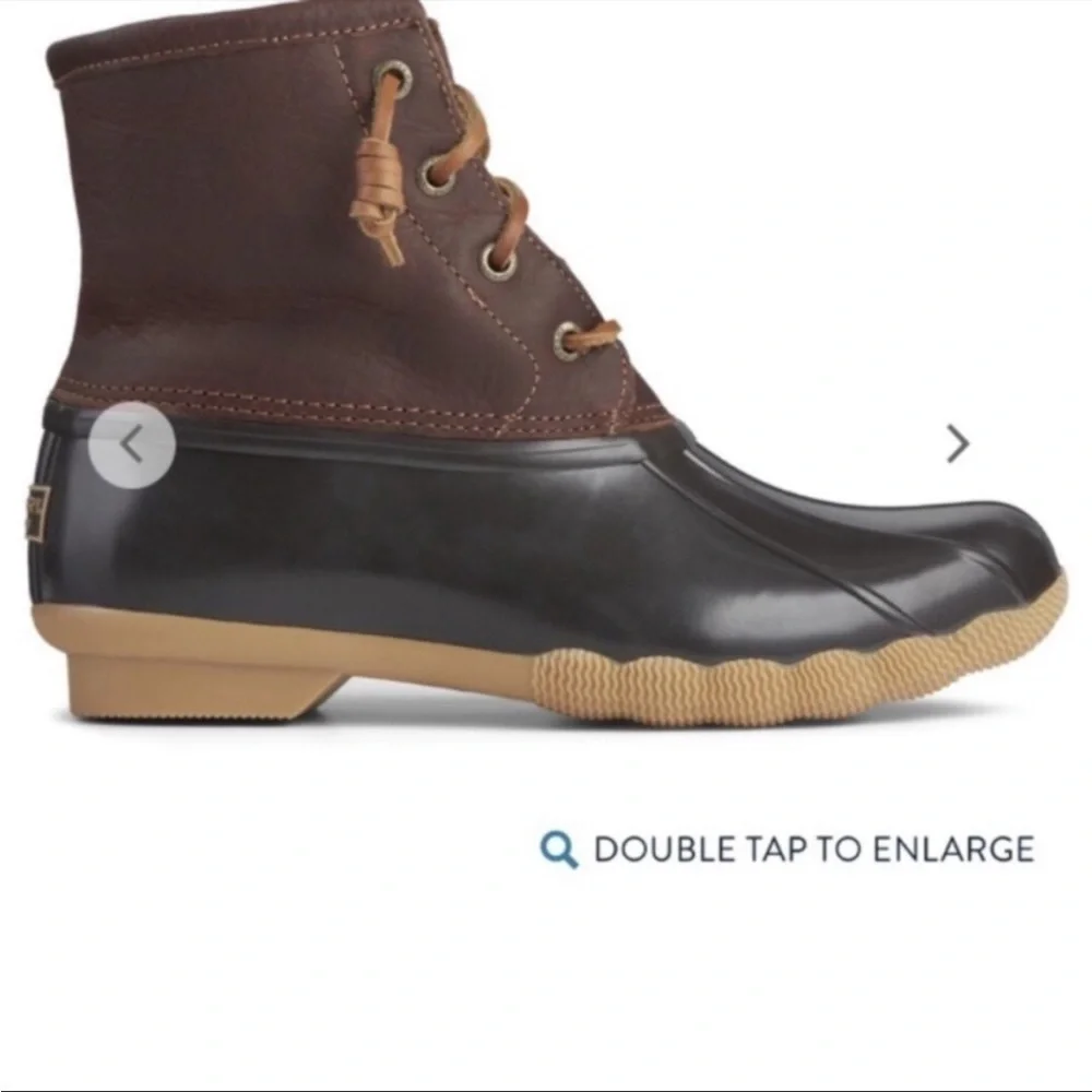Sperry Saltwater duck brown leather boot